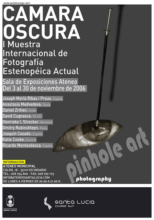 Camera Oscura pinhole photography show poster