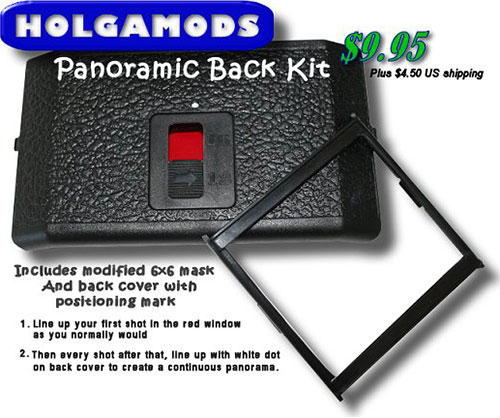 Holga panoramic back kit from holgamods dot com